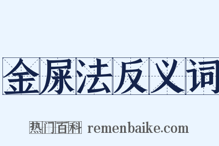 金屎法反义词是什么意思的图片